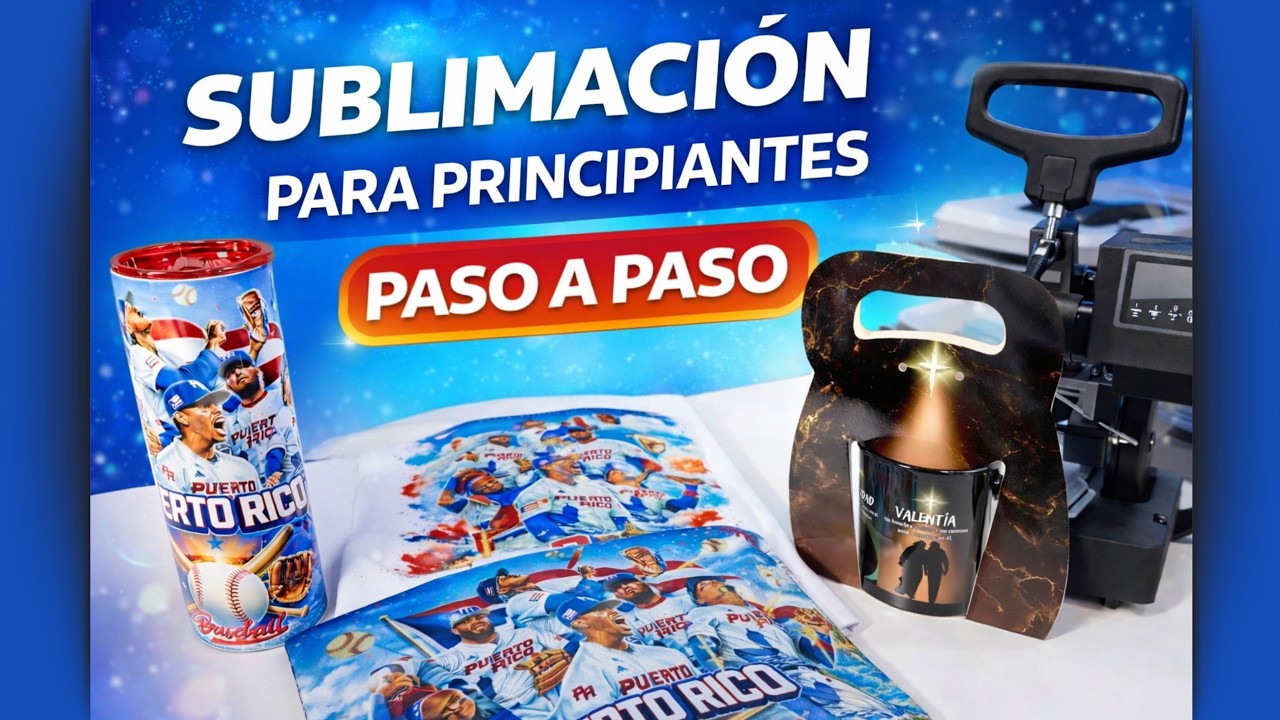 Sublimación para Principiantes Paso a Paso!