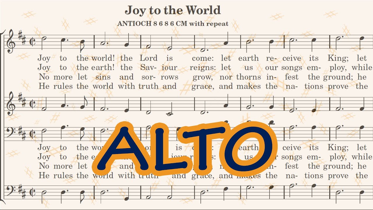 Joy to the World - Alto Click Track