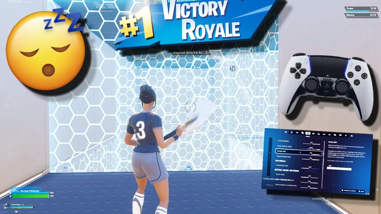 PS5 DualSense Edge Controller 🎮 Fortnite Piece Control 2v2 🧩 Gameplay 🏆 BEST Controller Settings