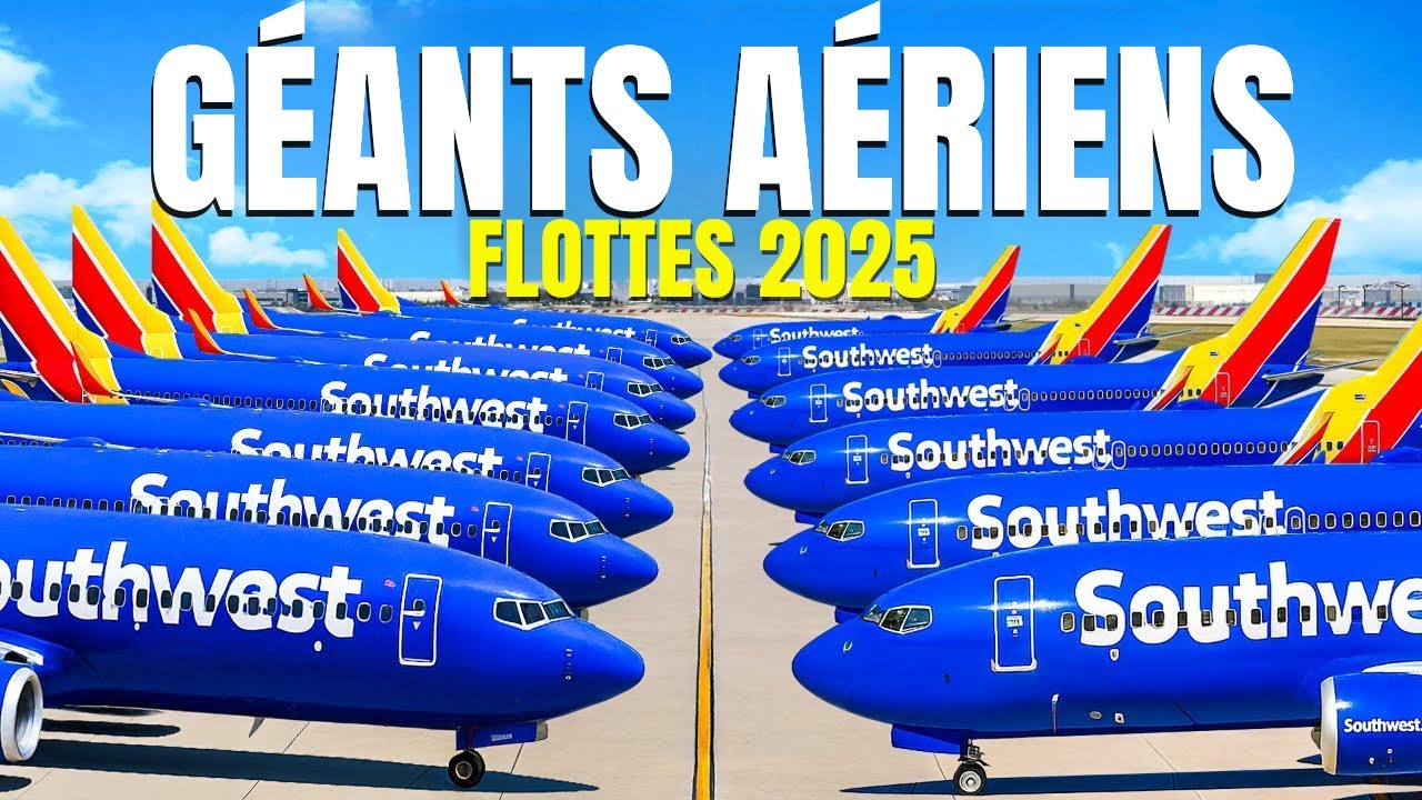 Les 10 PLUS GRANDES COMPAGNIES A&Eacute;RIENNES au Monde par Taille de Flotte en 2025