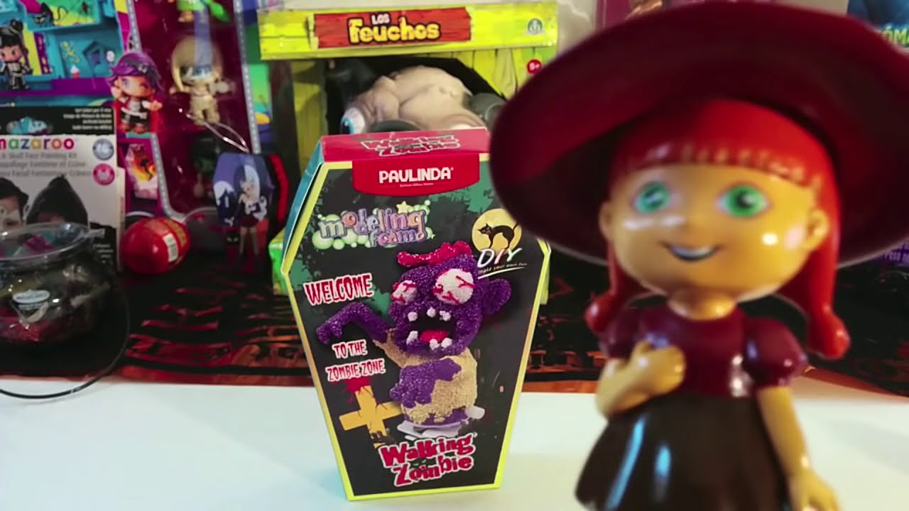 Manualidades de Halloween | Adorable zombie hecho con espuma moldeable