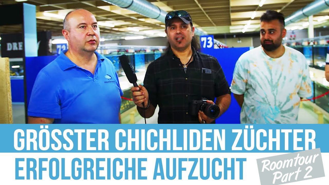 ROOMTOUR Part 2 bei Aquahaus-Gaus mit Nikolaj Gaus 🐠 | Die größte Cichliden Zuchtanlage der WELT!🌍