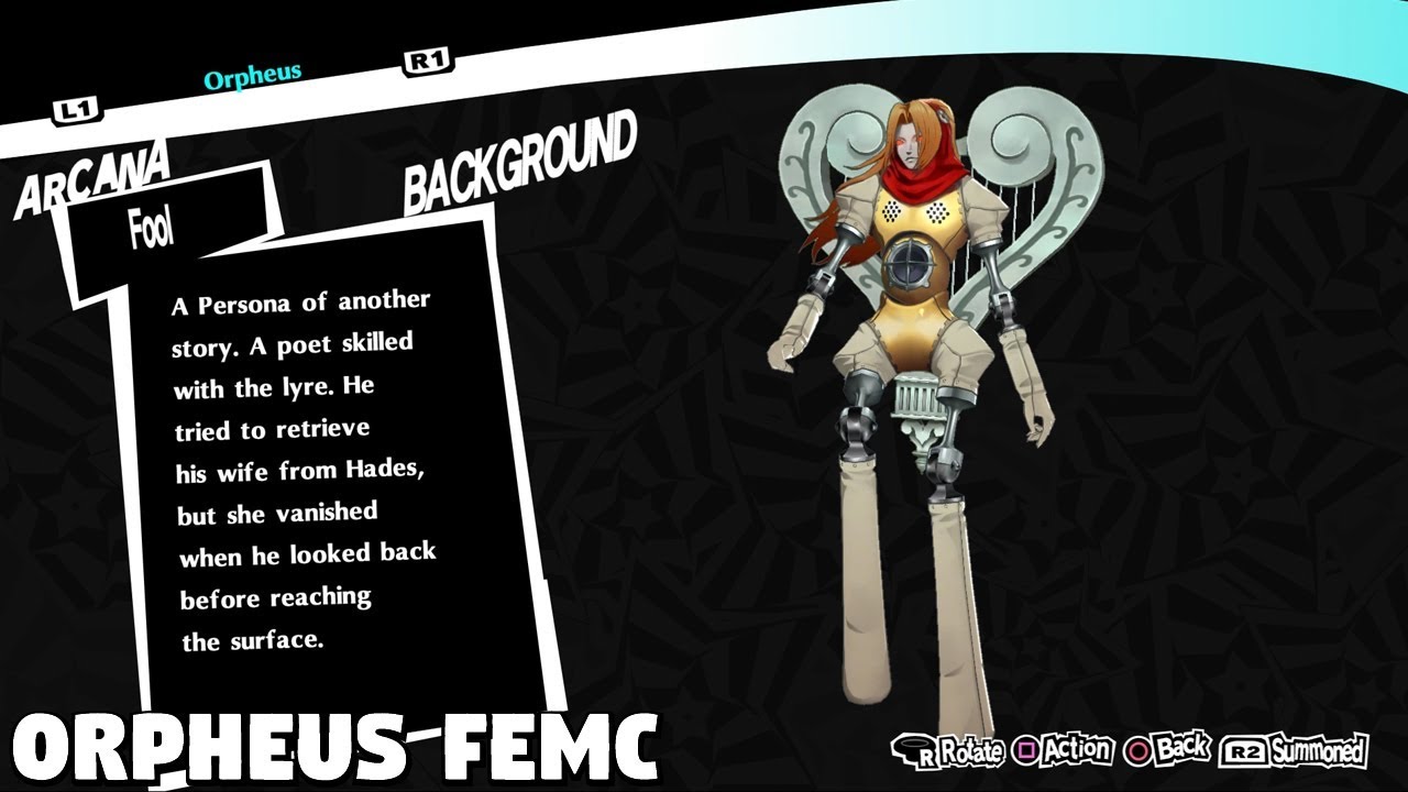 Persona 5 Royal - Persona Orpheus FEMC
