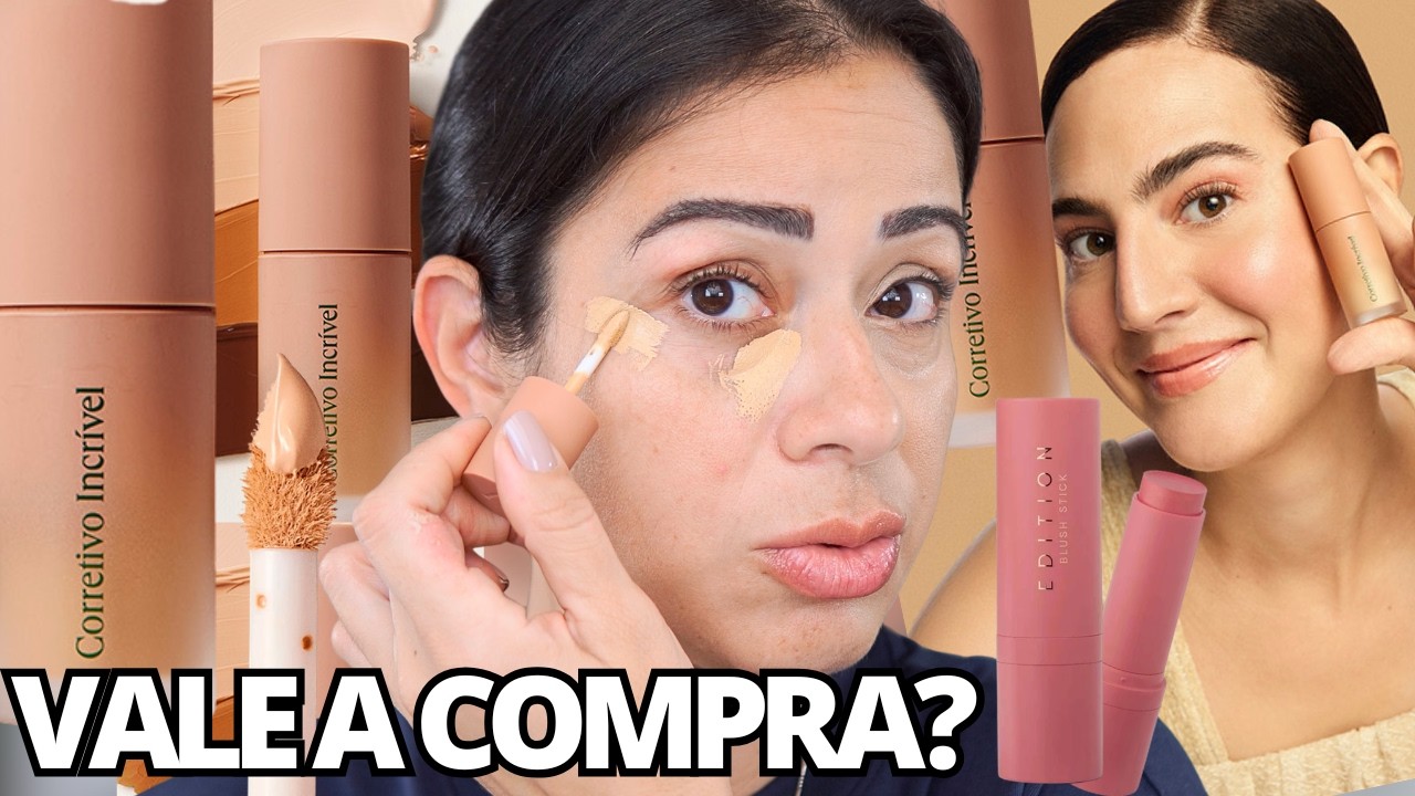 CORRETIVO LANÇAMENTO da VIC BEAUTÉ e Blush GLOSSY OCEANÉ | INCRÍVEL PRA PELE?