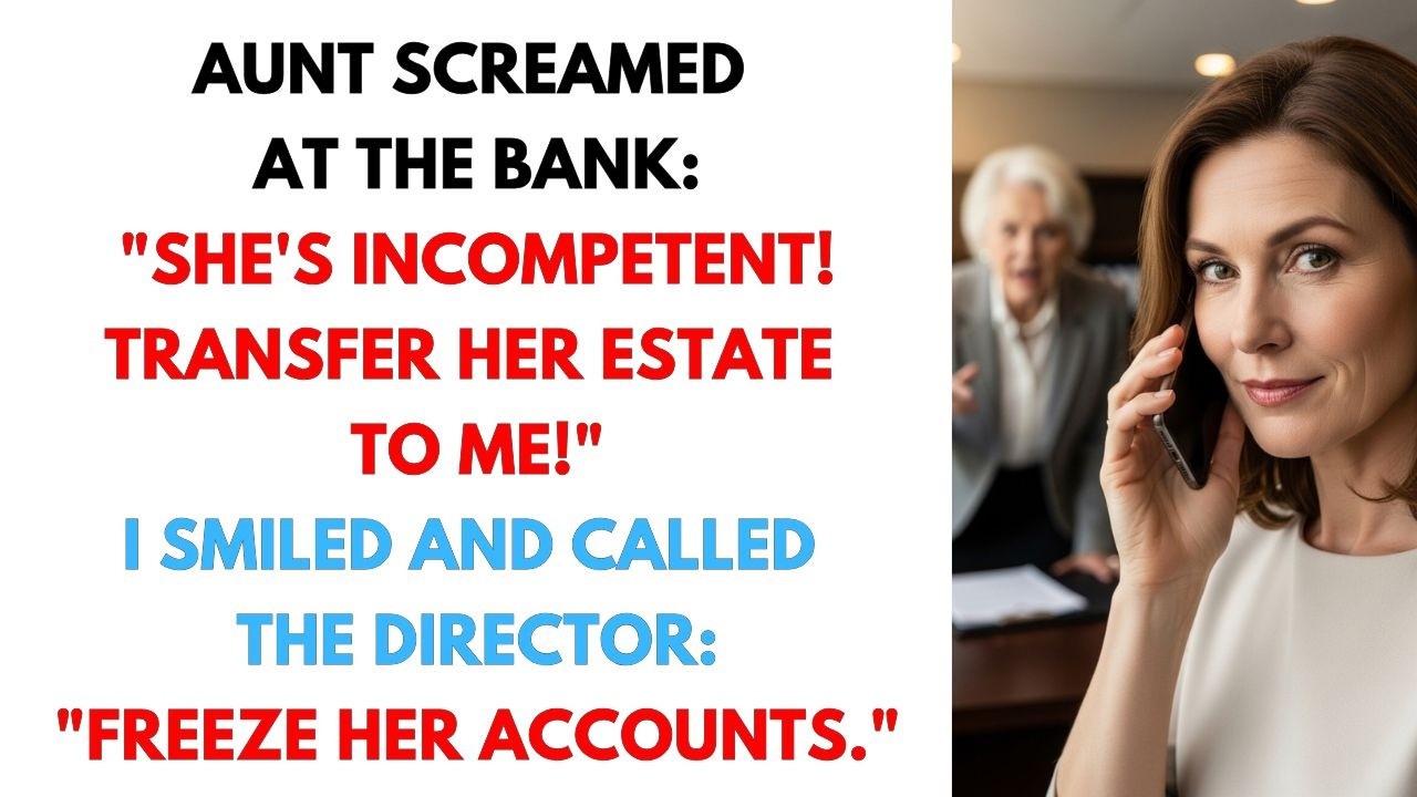 Aunt Tried To Take My Estate At The Bank. Then The Director Walked In.