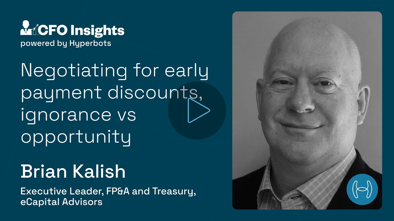 Negotiating for early payment discounts, ignorance vs opportunity