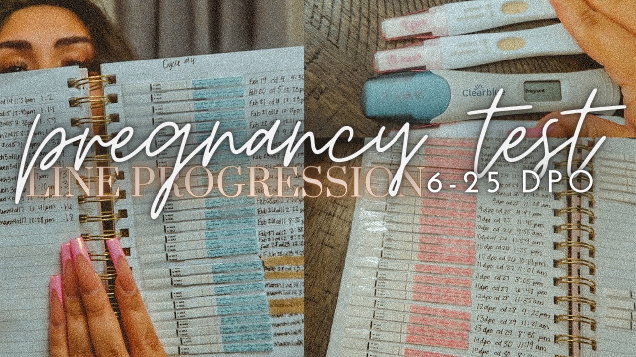 PREGNANCY TEST & OVULATION LINE PROGRESSION 6-25 DPO | DETAILED + CHITCHAT