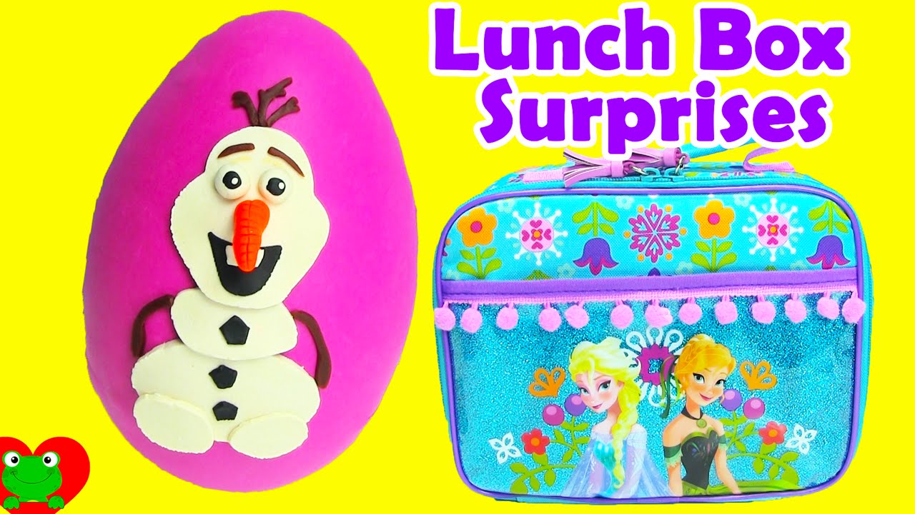 Frozen Lunch Box Surprises Play Doh Olaf Surprise Egg