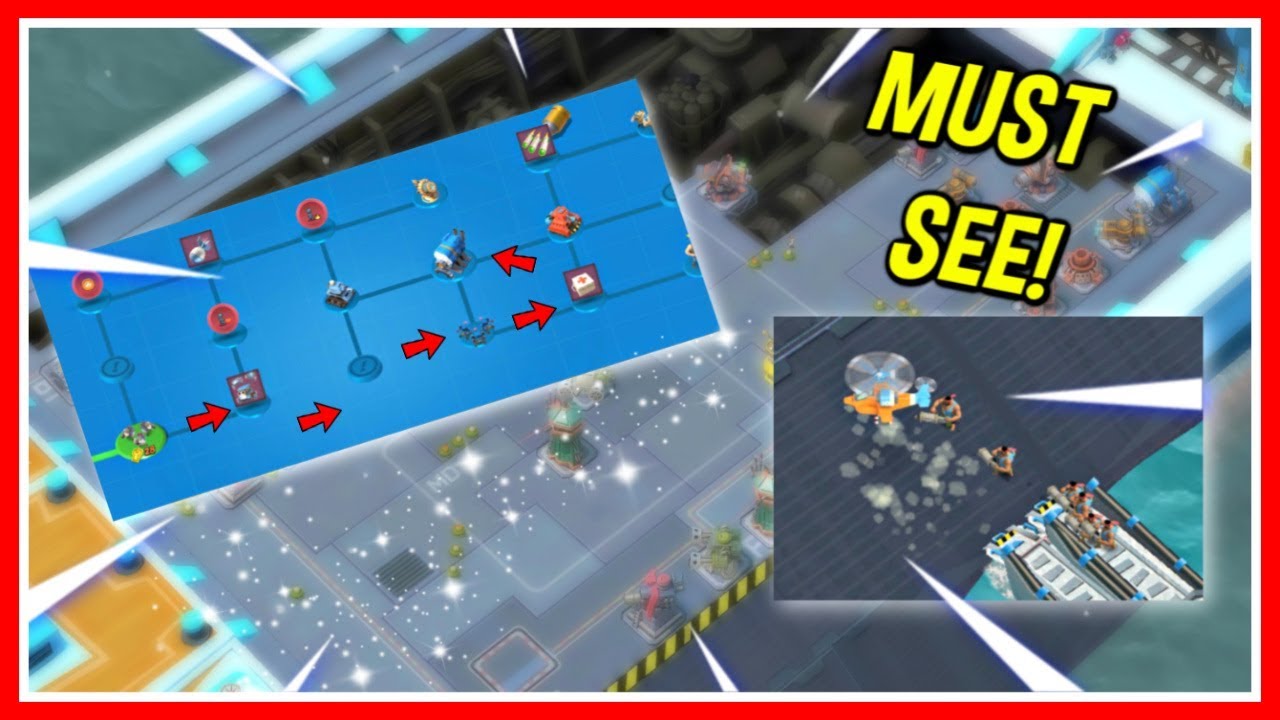BEST Defense, Troops & Tech Path for 4 Ers! // Boom Beach Warships