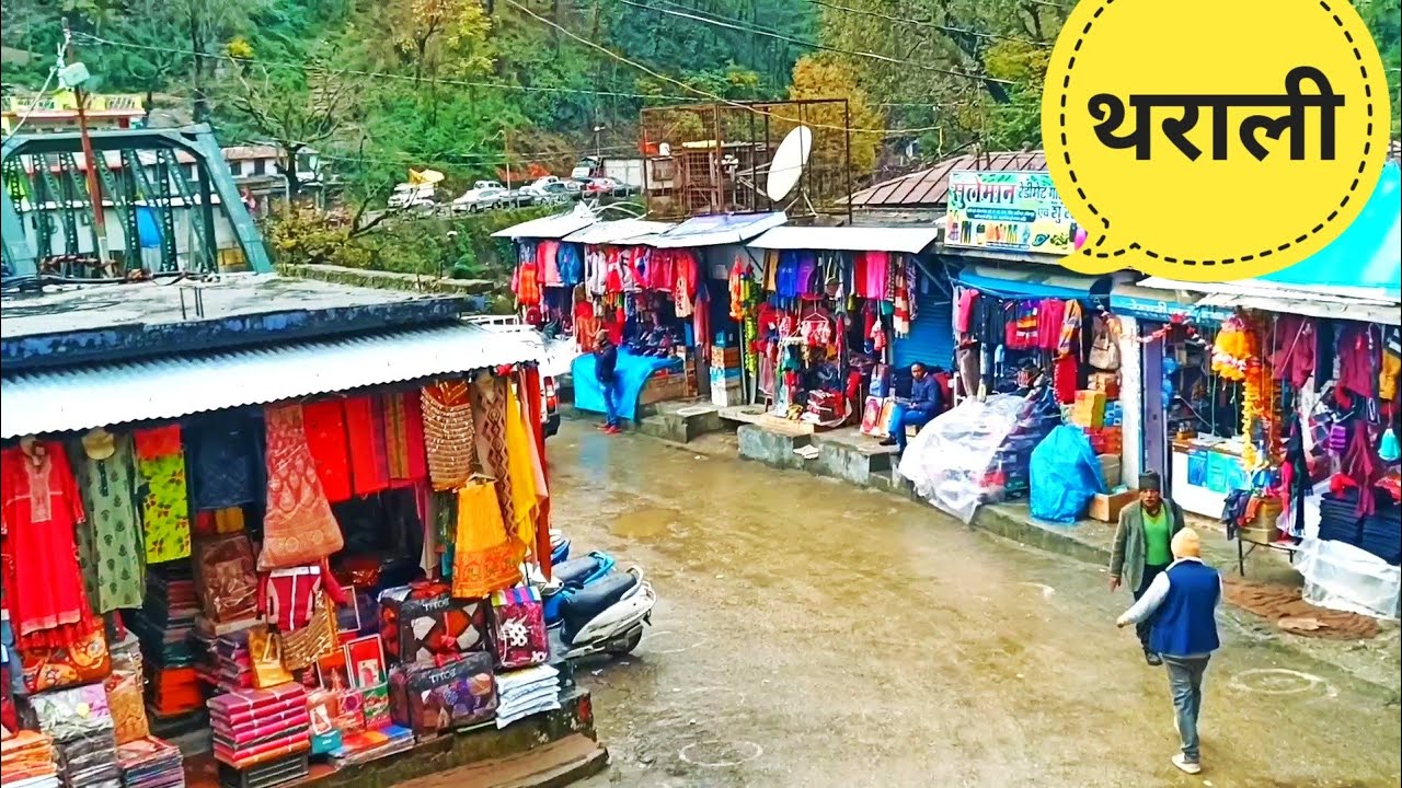 😍Tharali (थराली) हमारे गांव का मार्केट  का सफर आज बरसात के दिन में@FeelingPahadi vlog_4