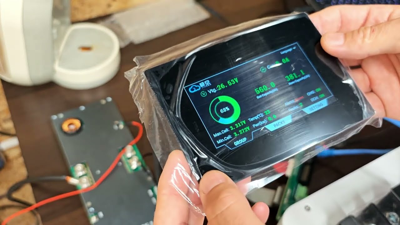 JK BMS V19 – Co nowego? Test komunikacji z V15 + zmiany na ekranie!