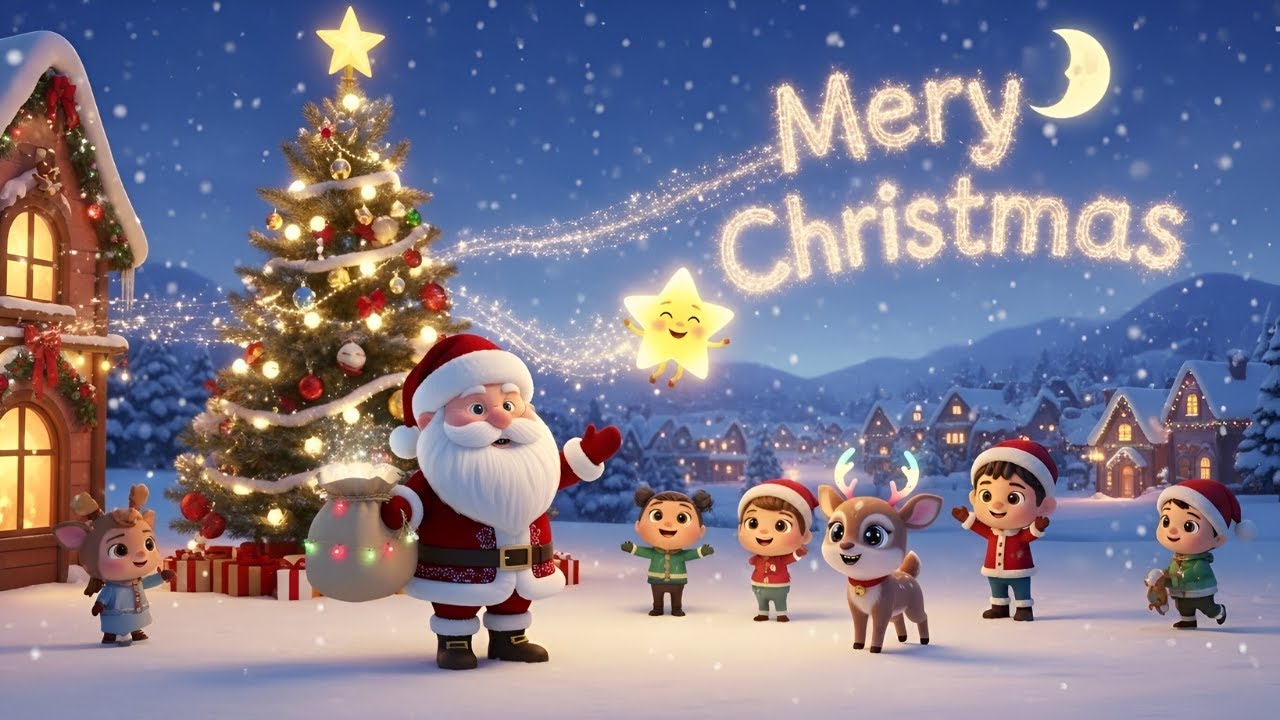 Jingle Jingle Little Star | Merry Christmas Song for Kids