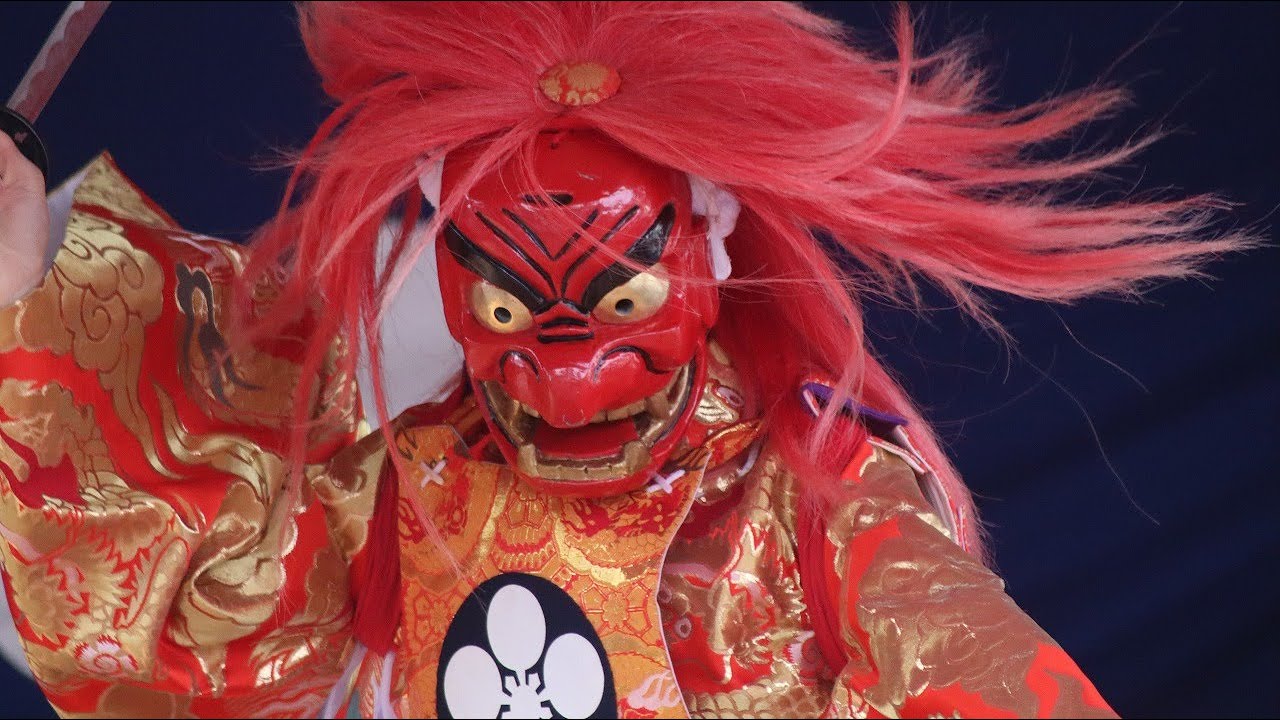 若宮八幡社御櫛形祭礼復活祭　神楽奉納深山流豊饒神楽『綱武』