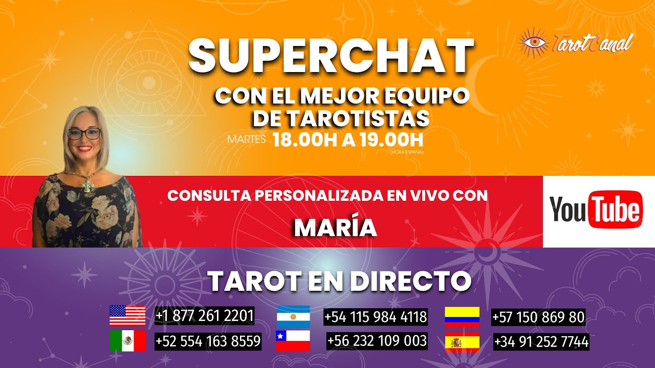 📺 #TarotEnDirecto - #Mar&iacute;aMolina | #TarotCanal