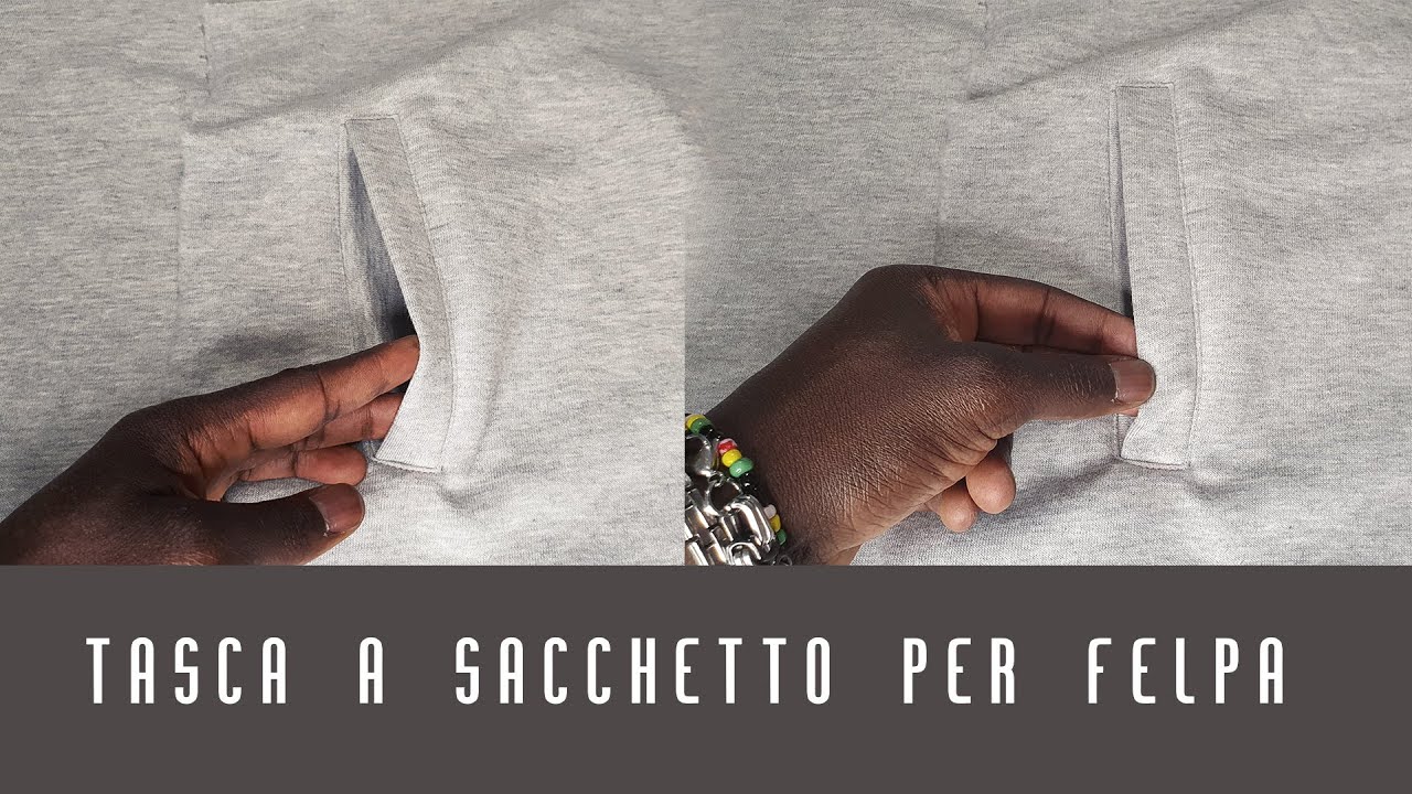 COME CUCIRE UNA TASCA FELPA