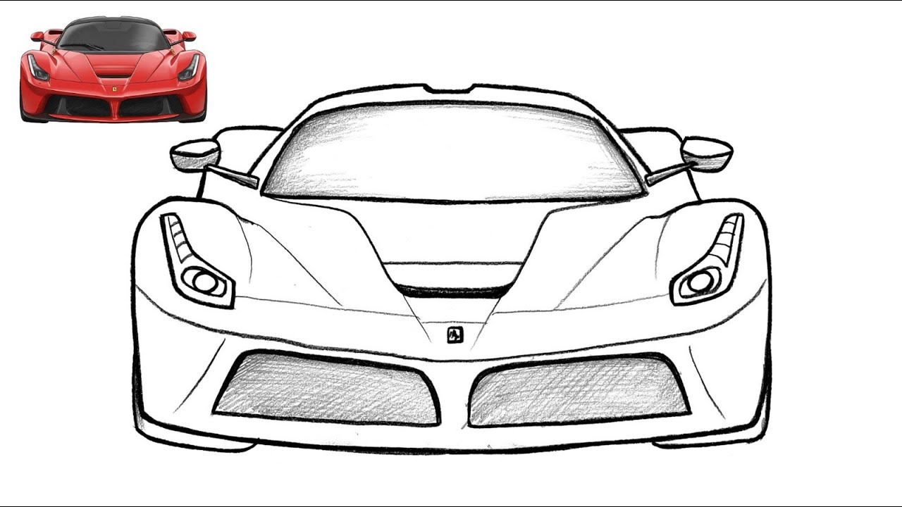 How to Draw a FERRARI LaFerrari – Step by Step Supercar Drawing Tutorial 🔥✏️