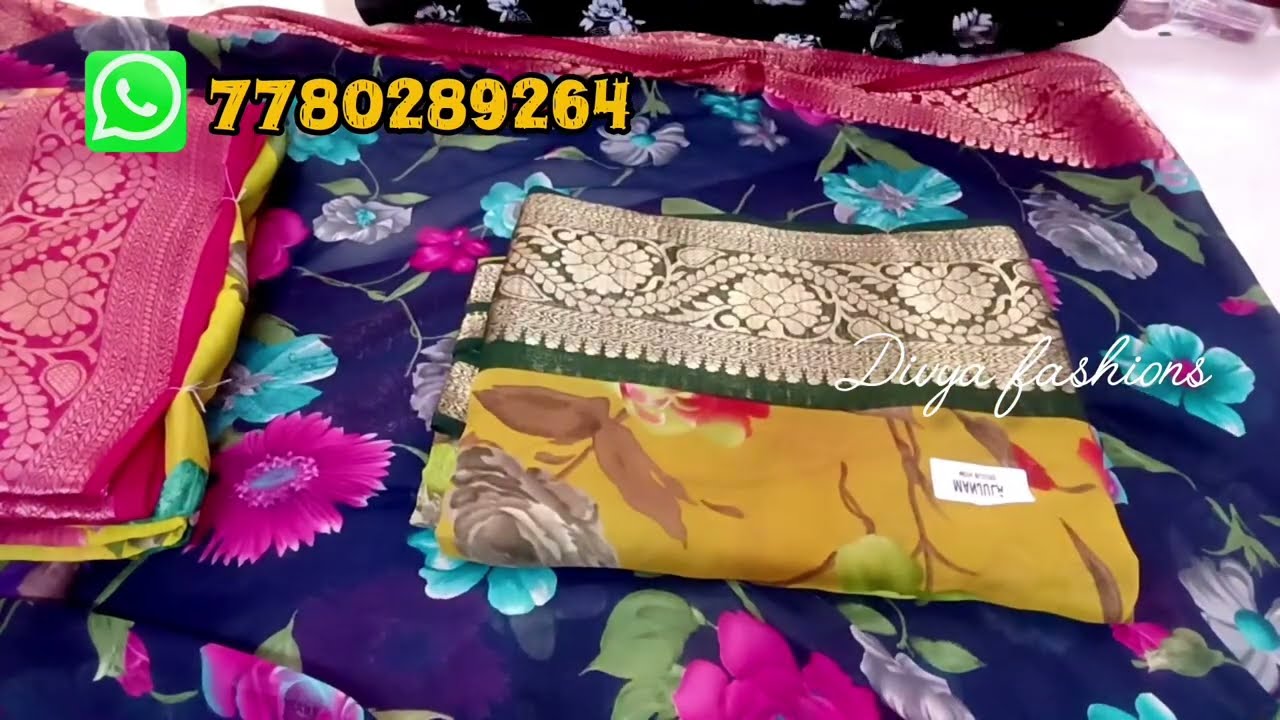Viscose Georgette sarees 🥰 || pure Georgette #video #sarees #viscosesarees #trending 