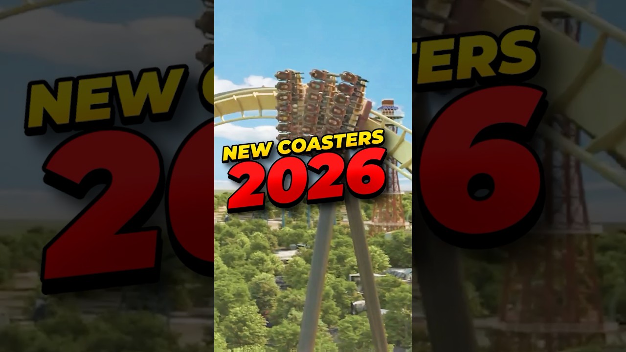 8 insane new roller coasters opening in 2026 🎢 @sixflagsparks @universalstudioshollywood