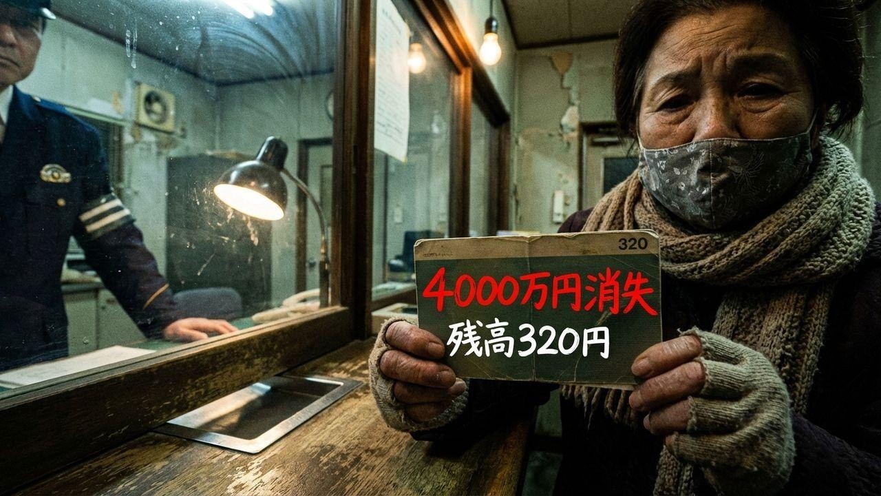 4000万円が8年で消えた。75歳夫婦、残高320円の絶望。
