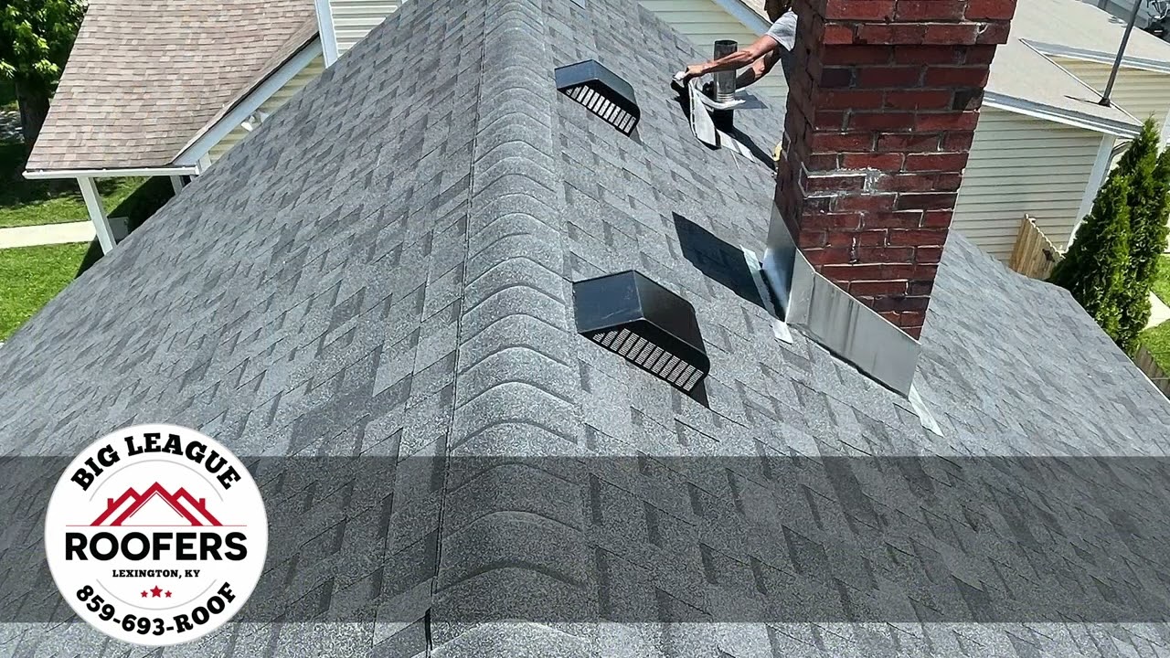 Before & After Roof Replacement - Henry Clay Blvd. Lexington Kentucky
