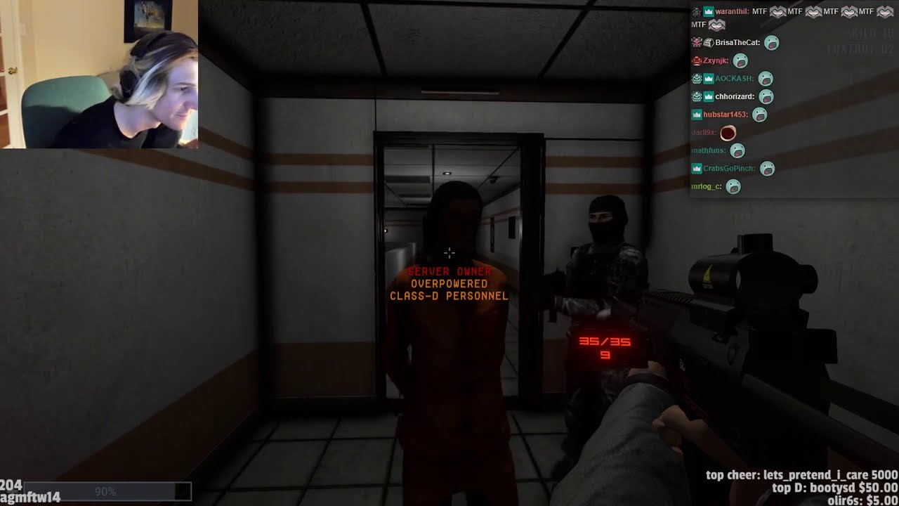 xQc unleashes his true form in SCP: Secret Laboratory | xQcOW