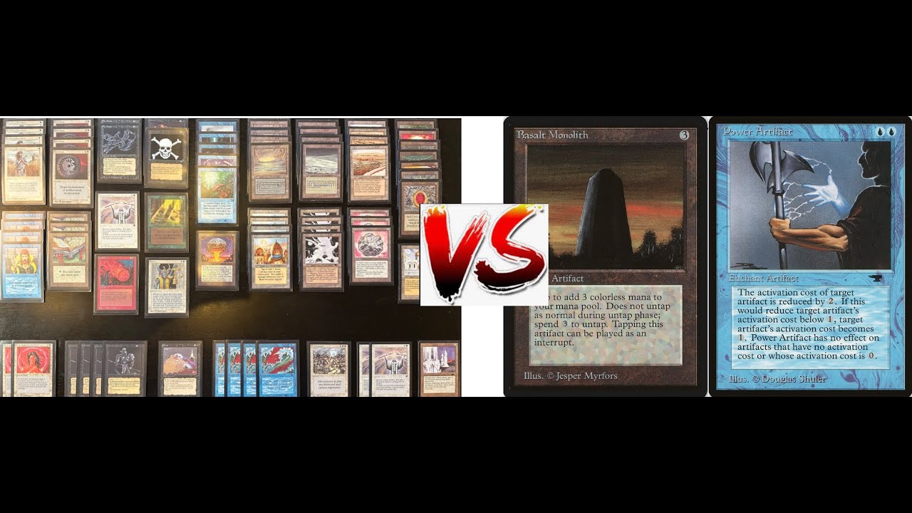 2019 MTG Old School World Championships Quarterfinals. The Deck vs. Power Monolith Game 1