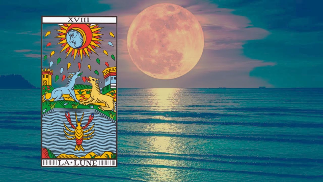 Tarocchi Marsigliesi - XVIII. LA LUNA