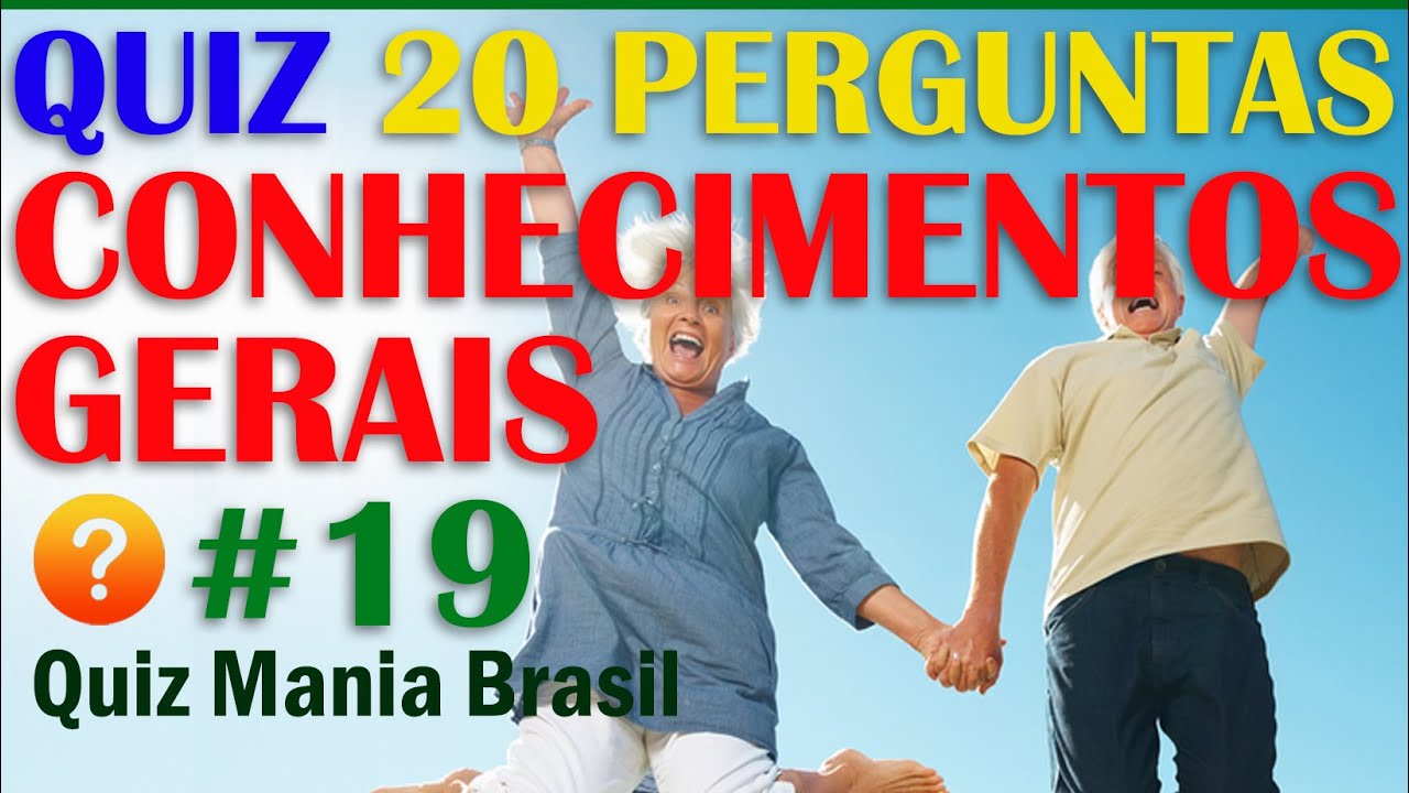🔴  Quiz Conhecimentos Gerais #19 com 20 Perguntas super curiosas e interessantes - Quiz Mania Brasil