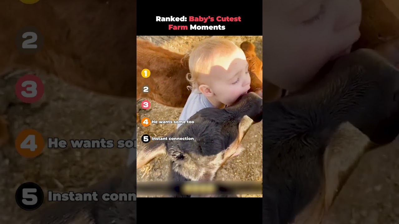 Рейтинг - Самые милые моменты малыша на ферме