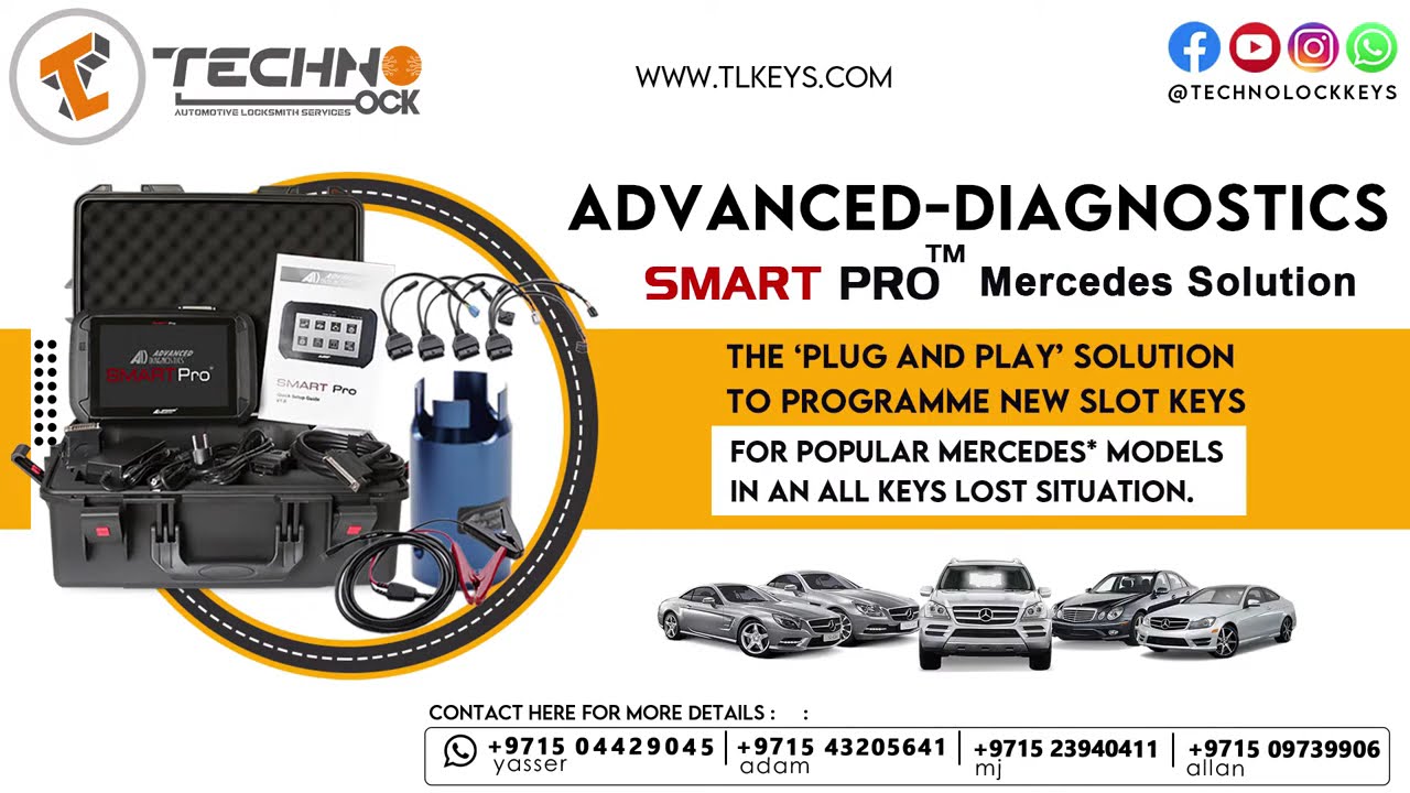 Advanced Diagnostics ADC2600 Smart Pro Mercedes All Keys Lost Cable Kit (D756298AD)