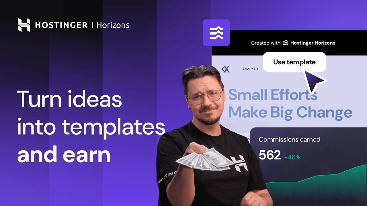🔴 Превратите свой сайт в машину для зарабатывания денег с Hostinger Horizons