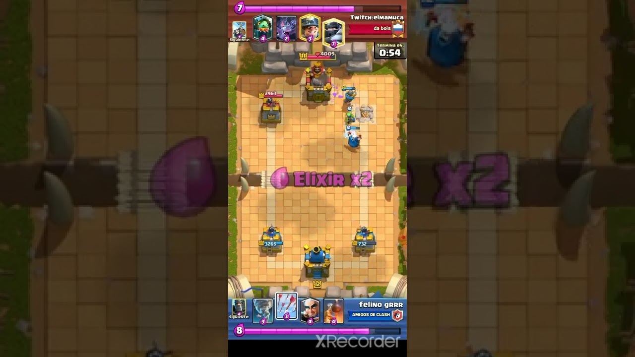 una partida &eacute;pica clash royale dale like crak 🙏🥵