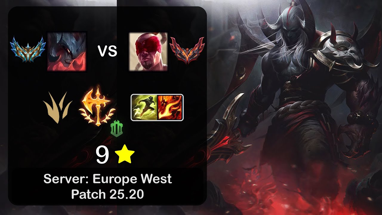 Aatrox Jungle vs Lee Sin - EUW Challenger - Patch 25.20