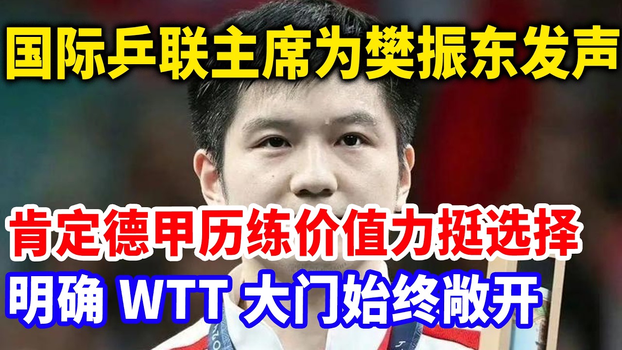 国际乒联主席给樊振东亲自铺路，给国乒下死命令。必须请回樊振东，谁敢阻拦直接从乒坛除名销户！#樊振东 #樊振东德甲 #樊振东回归