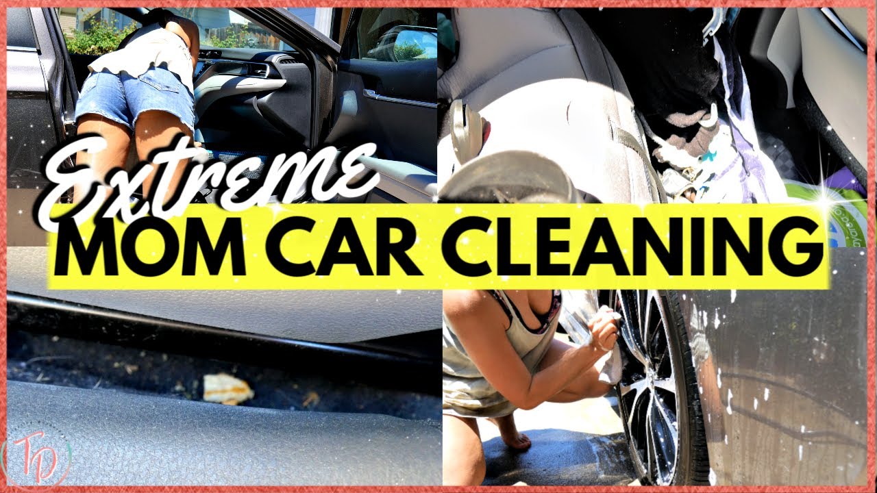 CLEAN MY CAR WITH ME MOM EDITION l Disaster Mom Car Clean With Me 2020