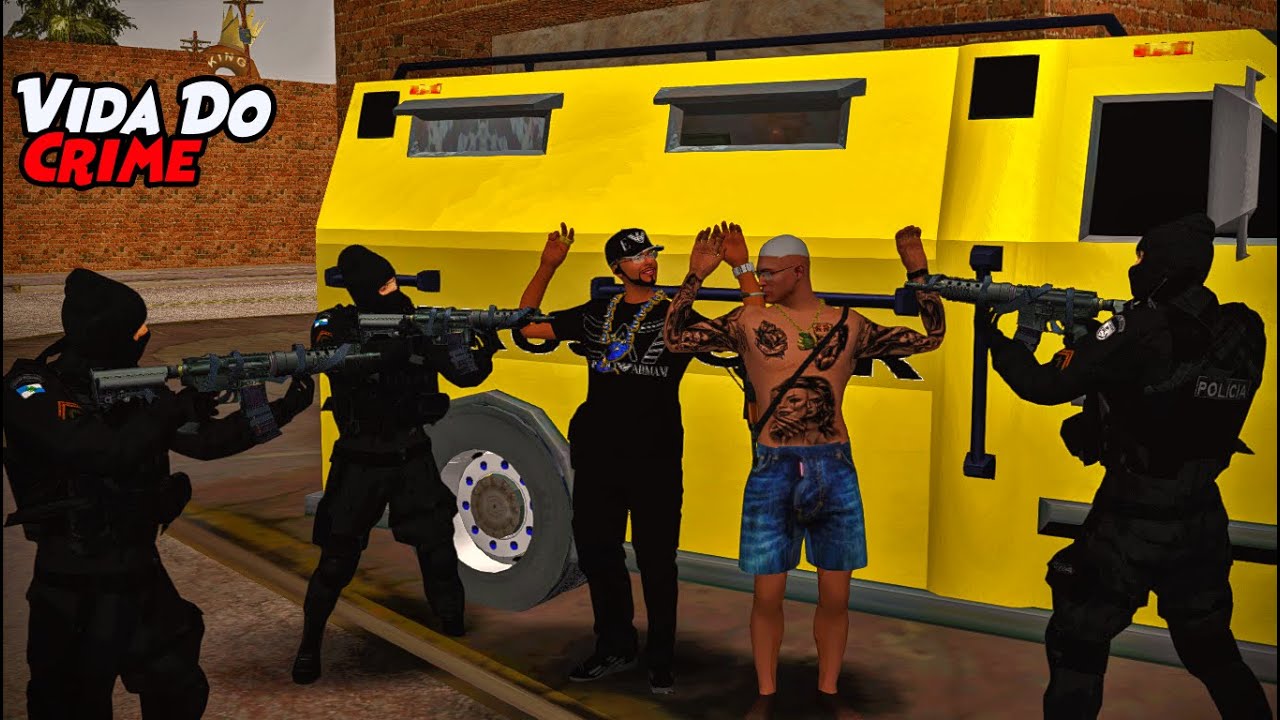 GTA SA VIDA DO CRIME: O ROUBO DO CARRO FORTE, CAÍMOS NA EMBOSCADA
