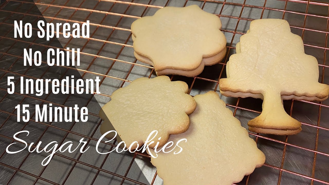 15 Minute Sugar Cookie Recipe | No Spread | No Chill | Cut Out Sugar Cookies