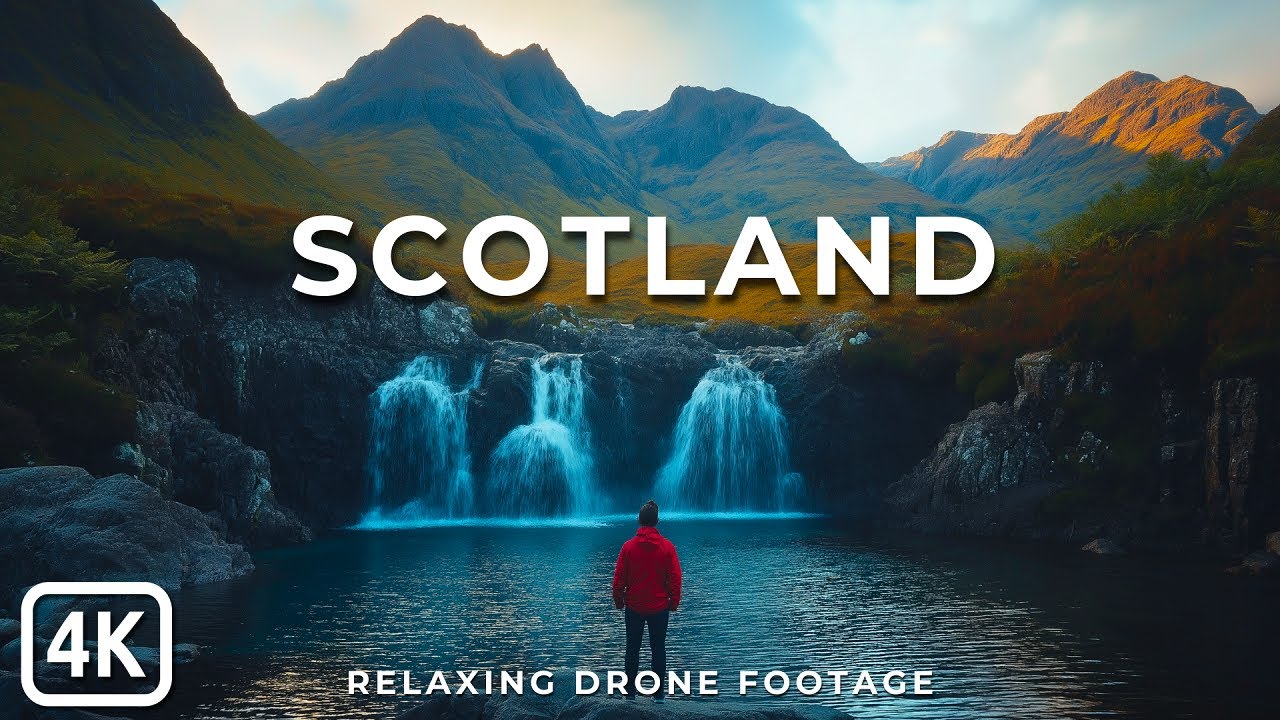 STUNNING SCOTLAND 4K: Drone Footage with Relaxing Music