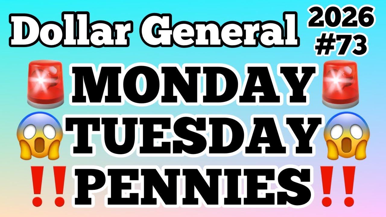 2026#73🚨🚨Dollar General Couponing🚨MONDAY~TUESDAY‼️PENNIES‼️VISUALS/UPCs‼️MUST WATCH👀👀