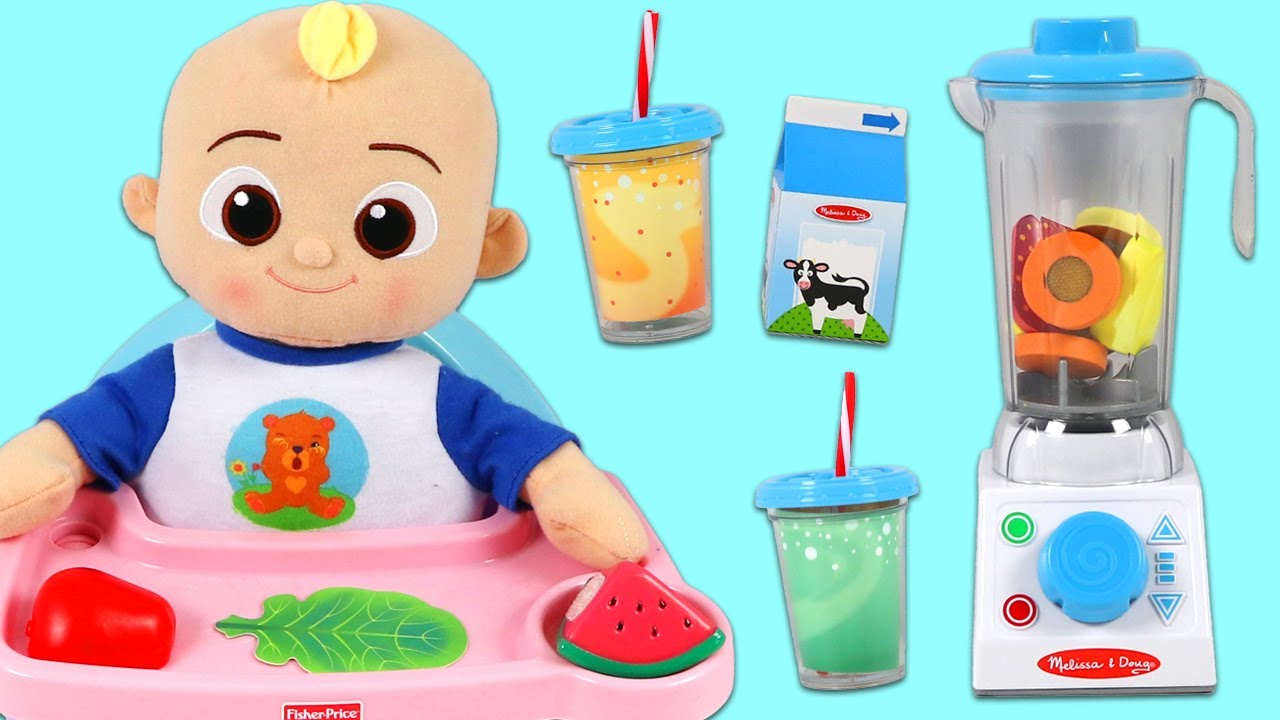 Making Healthy Fruit Smoothies With JJ From Cocomelon!