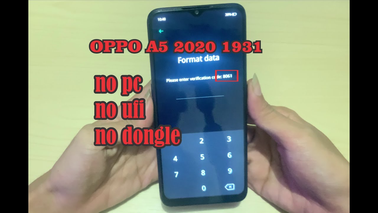 Oppo a5 2020 cph 1931 format unlock pola frp bypass #cph1931 #oppoa52020 #unlock