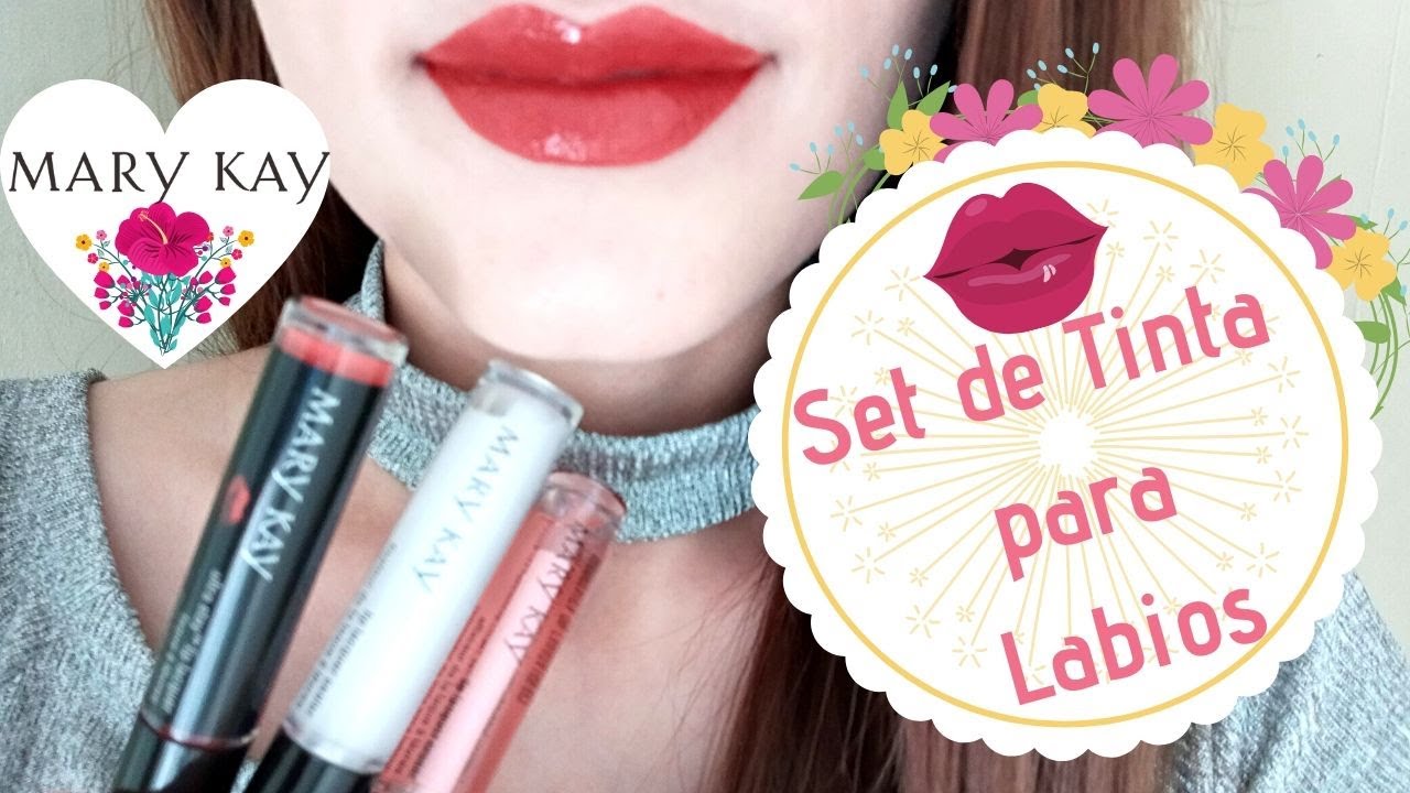 SET DE TINTA PARA LABIOS ROSE (ULTRA STAY LIP LACQUER KIT) MARY KAY.