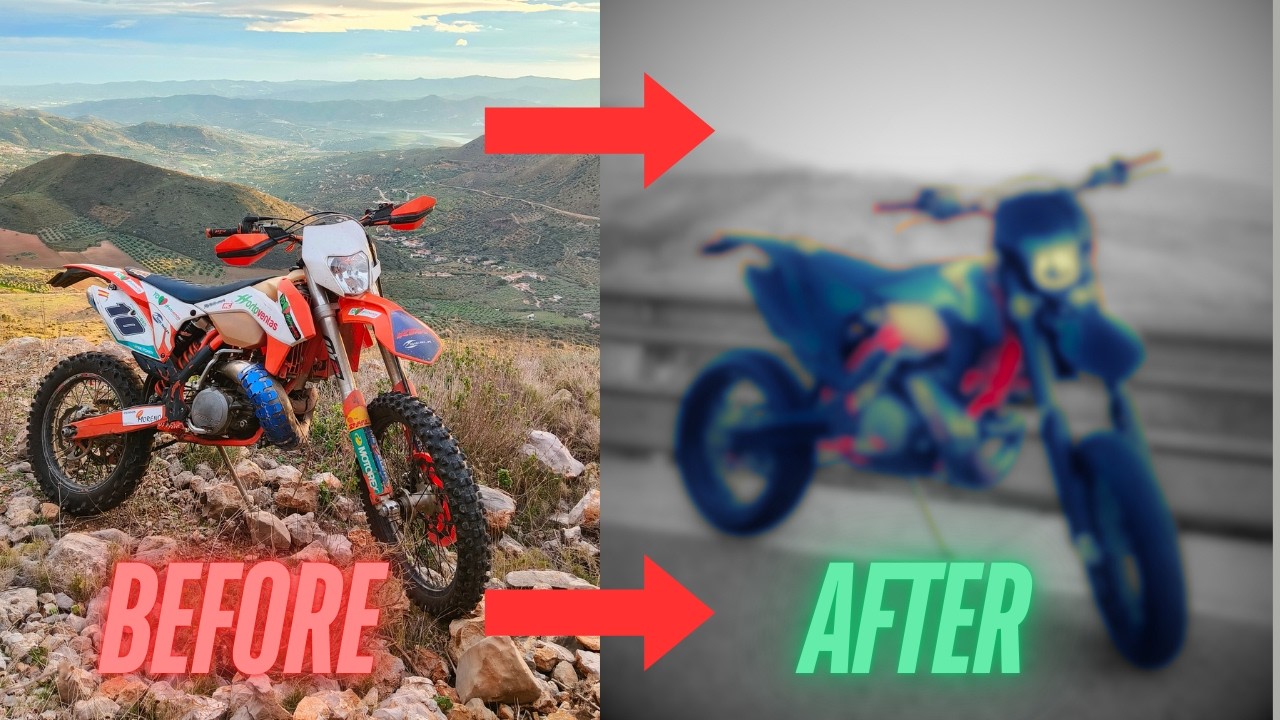 Transformation KTM EXC 300 supermoto