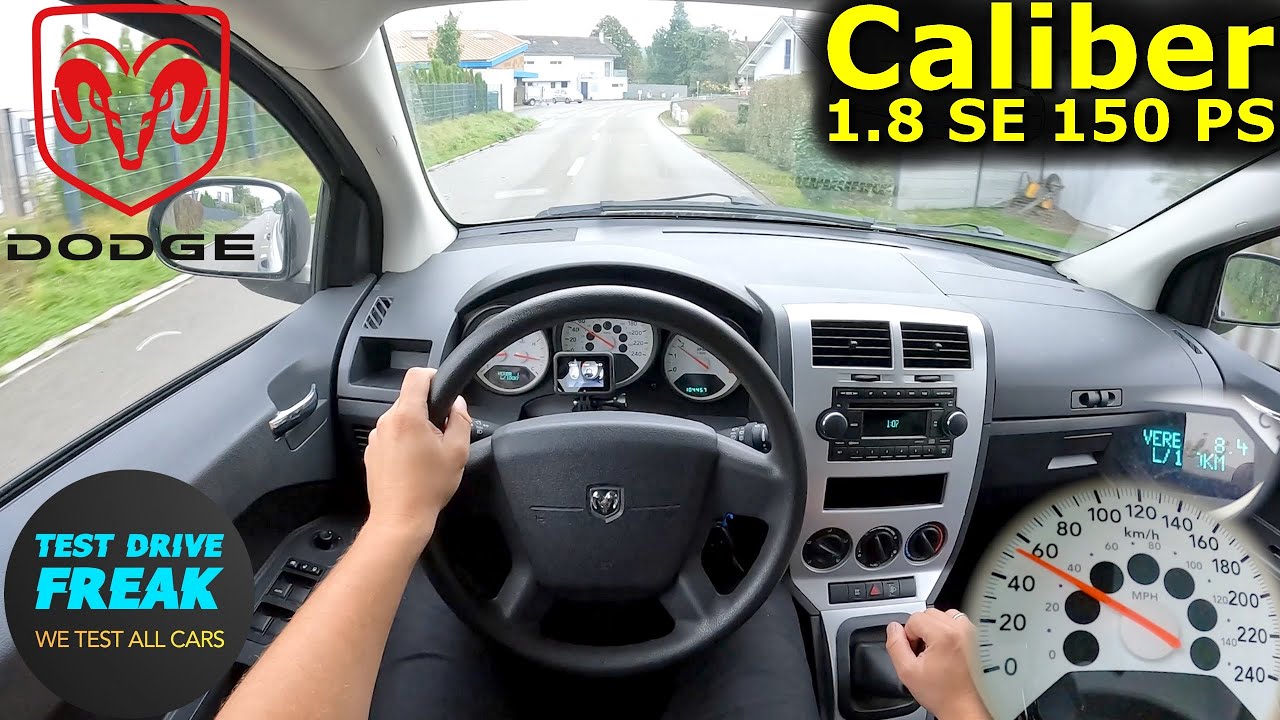 2008 Dodge Caliber 1.8 SE Manual 150 PS COUNTRY ROAD POV Drive with Fuel Consumption Test