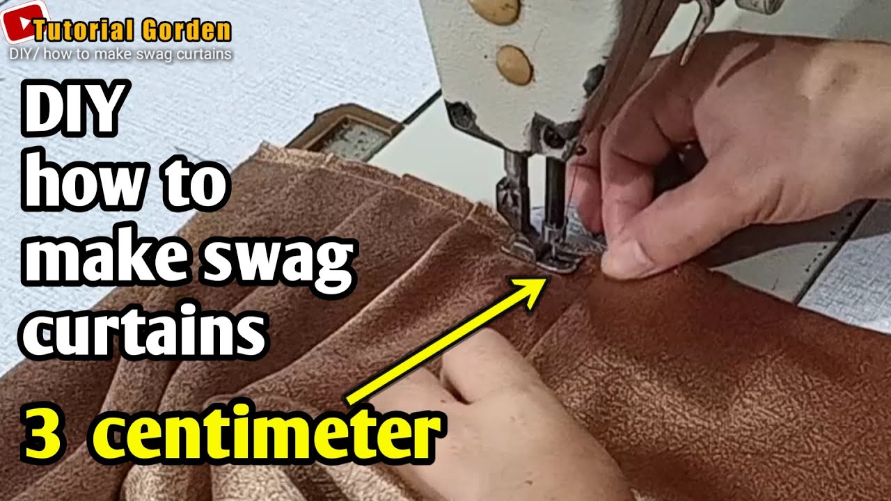 DIY/ how to make swag curtains