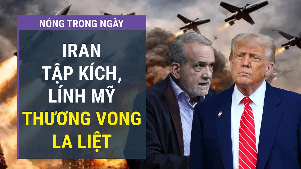 🔴[Trực tiếp] Iran tập kích quy mô lớn, Lầu Năm Góc công bố con số gây chú ý l VTC One