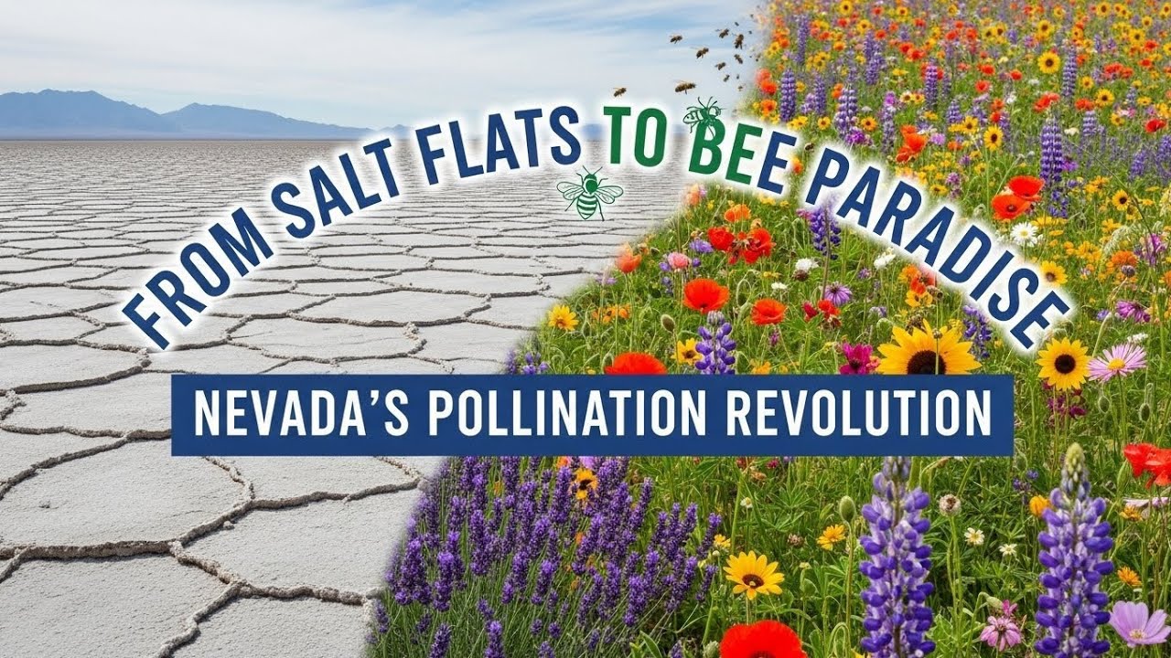 От солончаков до пчелиного рая: революция в опылении в Неваде.