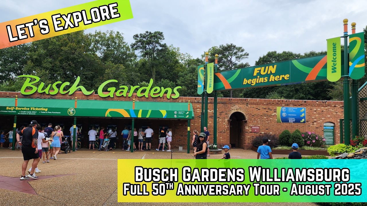 Join Us for a Full Park Tour of Busch Gardens Williamsburg's Golden Anniversary!