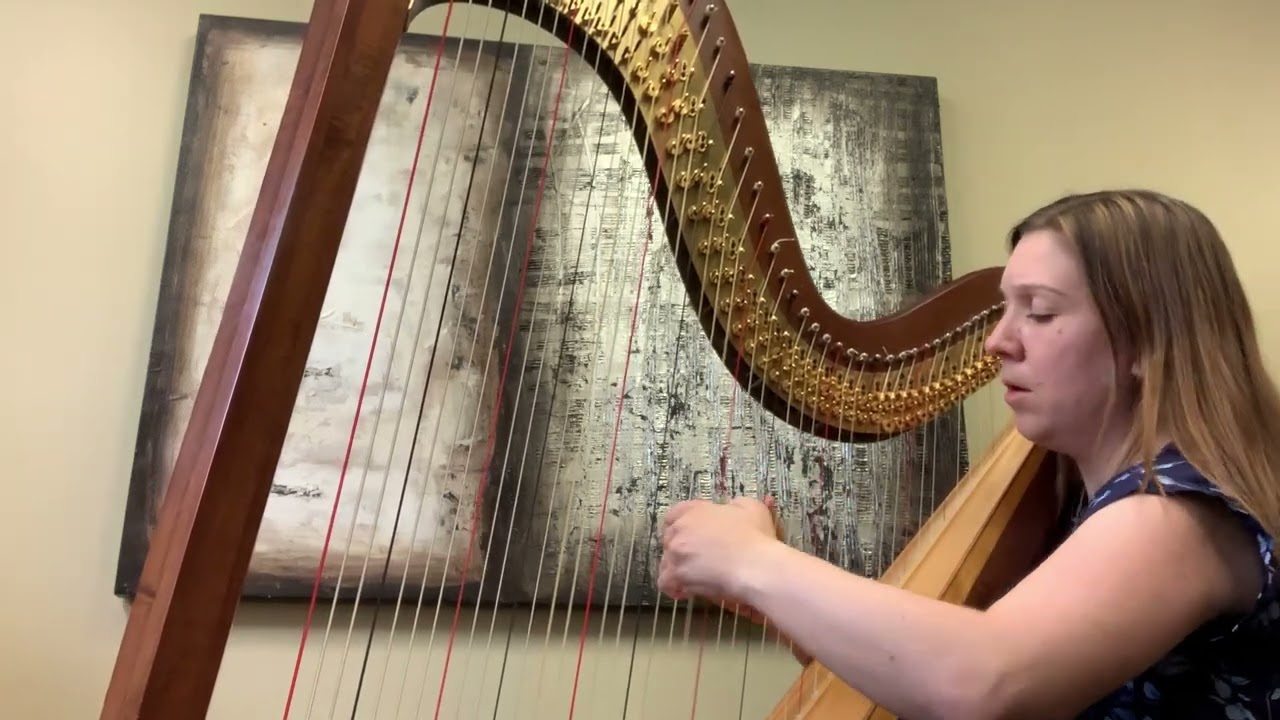 Little Fugue in G minor BWV 578 arranged for harp