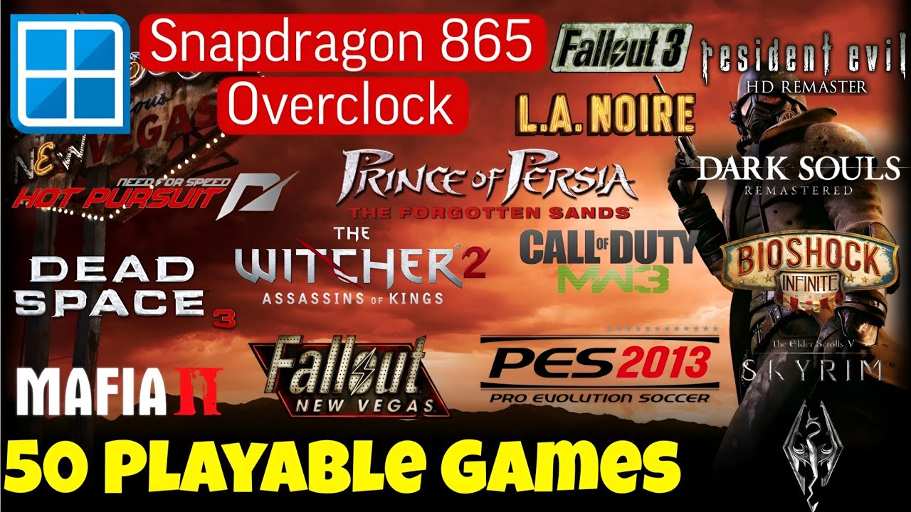 50 Playable Games Part 2 | Android Winlator | Snapdragon 865 Overclock 940mhz | Frame Gen